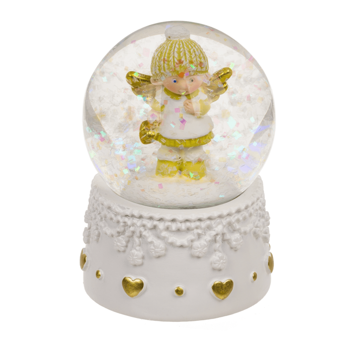 GLOB DECORATIV DIN STICLA 4.5x4.5CM INGERASI DE IARNA 160045 [4]