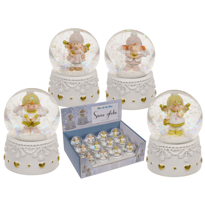 GLOB DECORATIV DIN STICLA 4.5x4.5CM INGERASI DE IARNA 160045 [1]