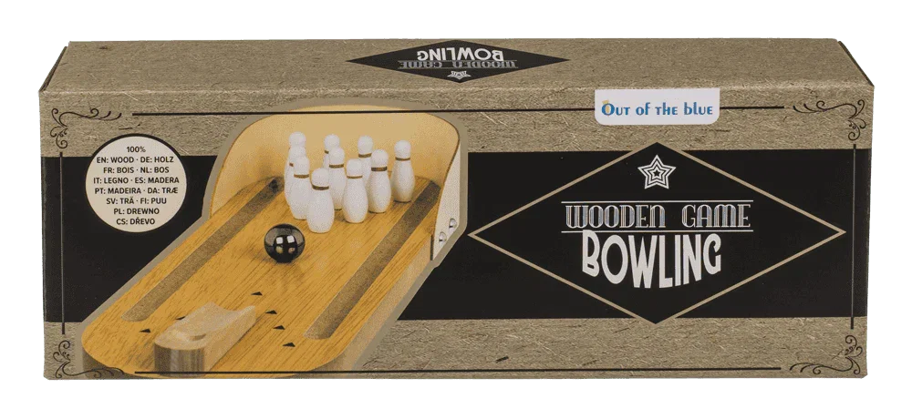 JOC DE MASA DIN LEMN, BOWLING, CU 1 BILA SI 10 POPICE 63/3067 [7]