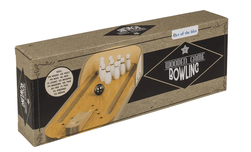 JOC DE MASA DIN LEMN, BOWLING, CU 1 BILA SI 10 POPICE 63/3067 [6]
