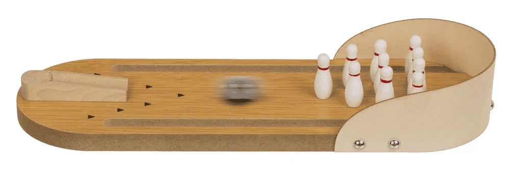 JOC DE MASA DIN LEMN, BOWLING, CU 1 BILA SI 10 POPICE 63/3067 [5]
