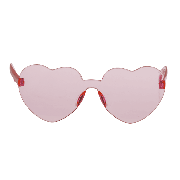 BLU OCHELARI PLASTIC INIMA ROSU/ROZ 16*12CM 18/3925 [7]