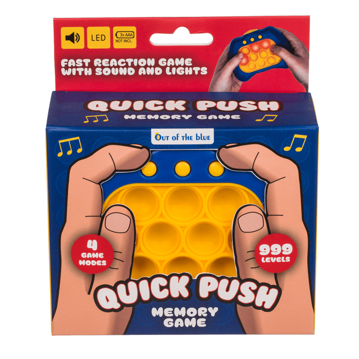 BLU QUICK PUSH - CONSOLA JOCURI POP IT CU SUNET SI LUMINA LED 12.5CM 79/7022 [2]