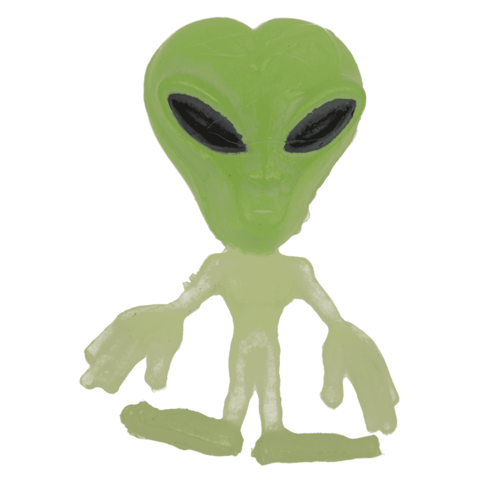 BLU SLIME 60GR ALIEN GLOW IN THE DARK 12/3032 [5]