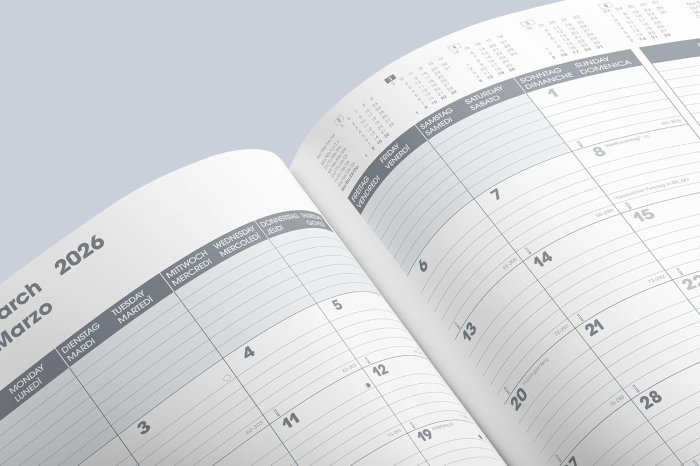AGENDA DATATA LUNAR SLIMLINE B5 2026 BALADEK NEGRU 73933906 [6]