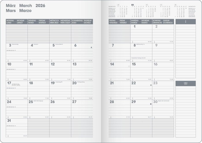 AGENDA DATATA LUNAR SLIMLINE B5 2026 BALADEK NEGRU 73933906 [3]
