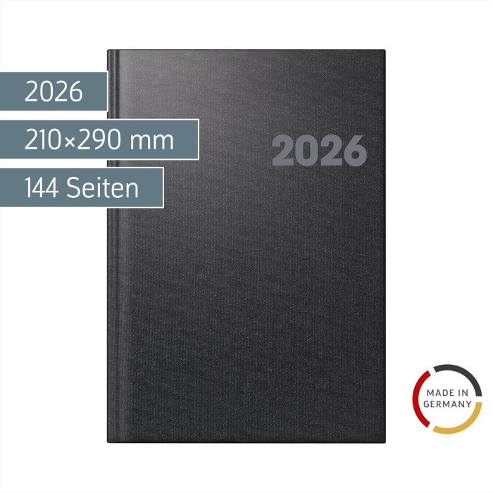 AGENDA DATATA SAPTAMANAL BRUNNEN A4 2026 NEGRU METALIC 76361906 [2]