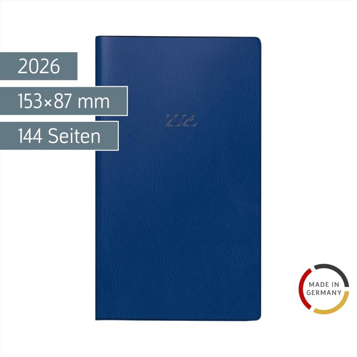 AGENDA DATATA SAPTAMANAL BRUNNEN A6 2026 ALBASTRU INCHIS 75528306 [2]