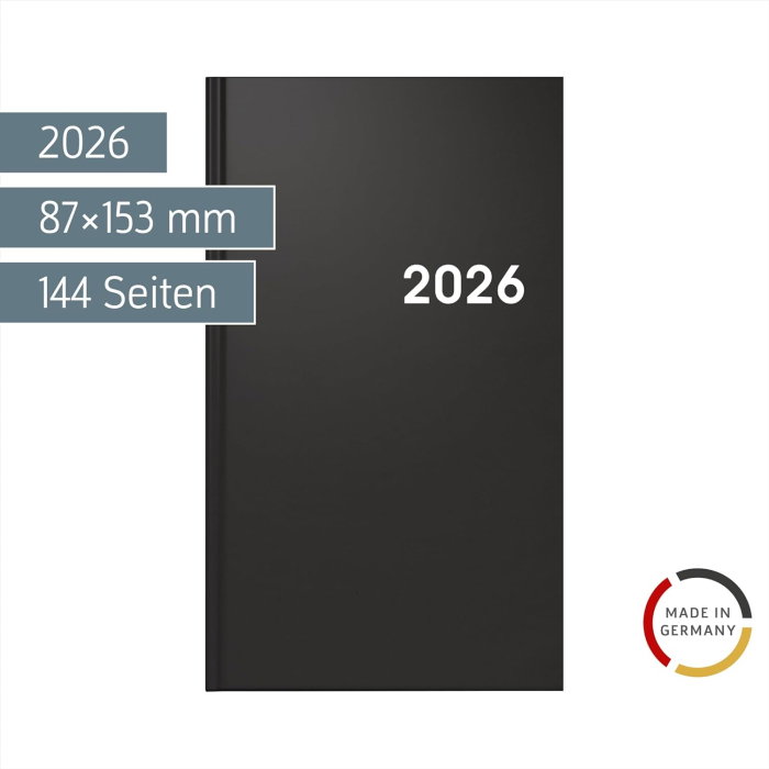 AGENDA DATATA SAPTAMANAL BRUNNEN A6 2026 BALACRON NEGRU 75661906 [2]
