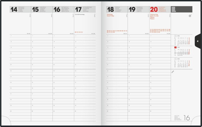 AGENDA DATATA SAPTAMANAL MANAGER WT7 2026 21*26CM MARO 76132706 [3]