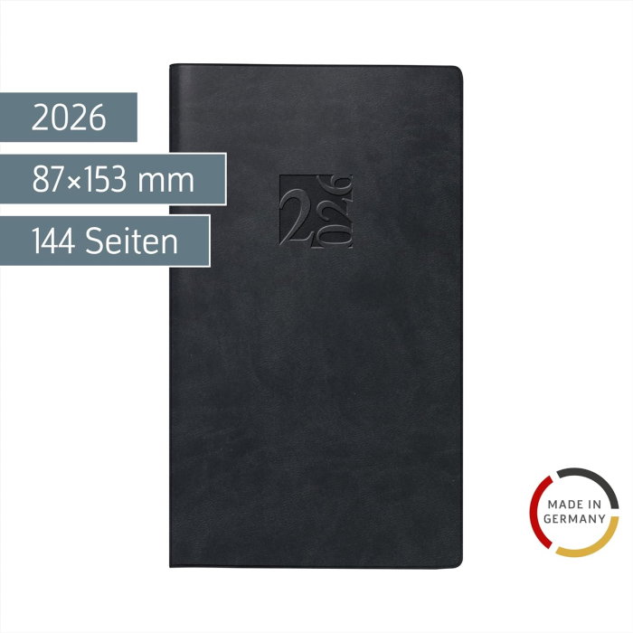 AGENDA DATATA SAPTAMANAL RIDOIDE A6 2026 PIELE ECOLOGICA NEGRU 16903016 [2]
