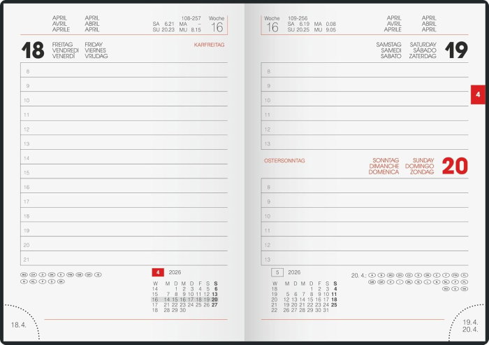 AGENDA DATATA ZILNIC A6 2026 COPERTA FLEXIBILA NEAGRA MARGINE VERDE NEON 73634906 [3]