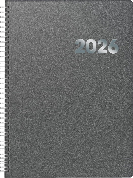 AGENDA DATATA ZILNIC BRUNNEN A4 2026 PP SPIRA GRI METALIC 789619066 [1]