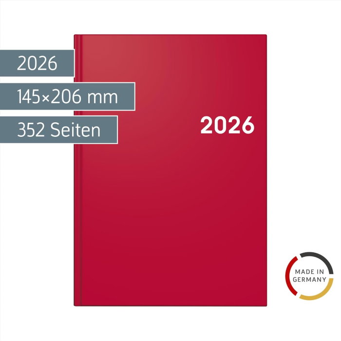 AGENDA DATATA ZILNIC BRUNNEN A5 2026 BALACRON ROSU 79561016 [2]