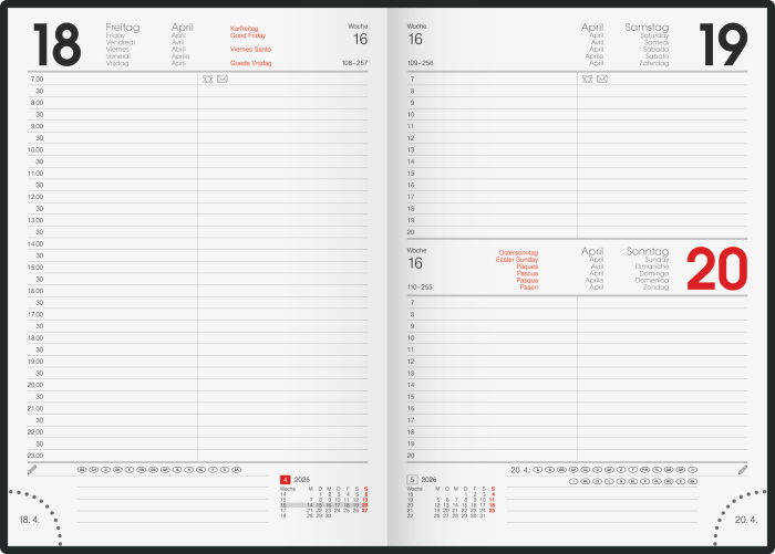 AGENDA DATATA ZILNIC BRUNNEN A5 2026 COPERTA PRESTIGE MARO 79567016 [2]