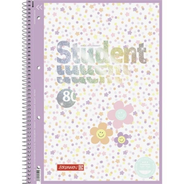 BR CAIET A4 80F SPIRA SI PERFORATII HAPPY HIPPIE LINII 67927422 [1]