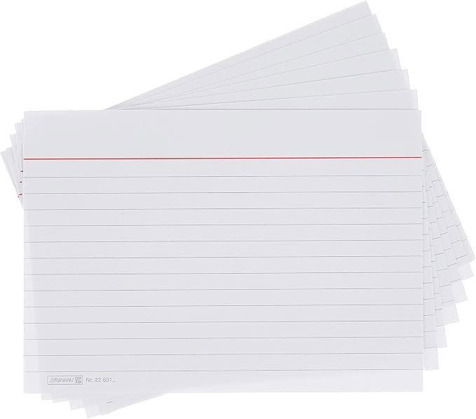 Fise Index Brunnen A6 100/Set Alb Liniate 2260100 [3]