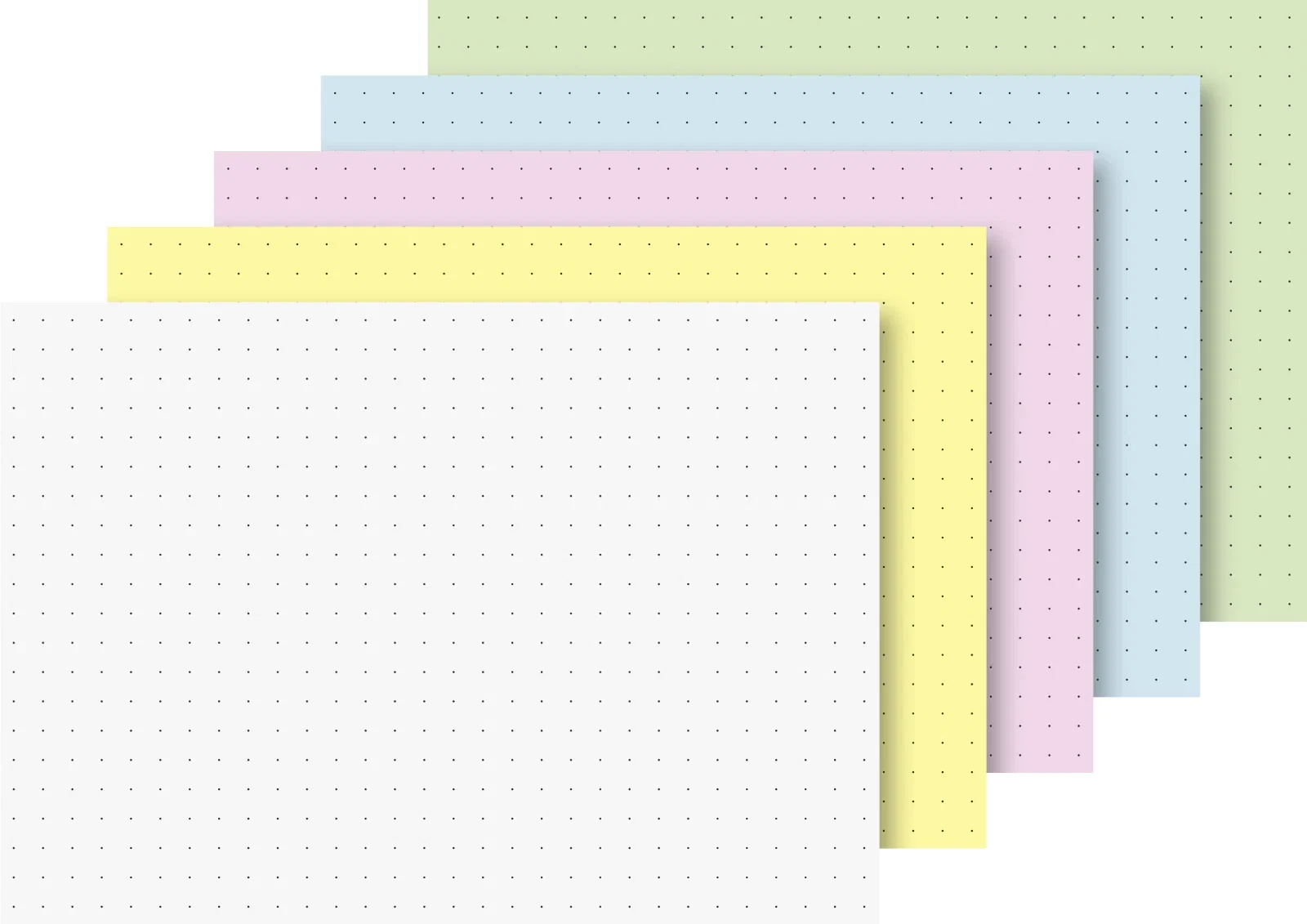 BR INDEX CARD A6 100/SET  CULORI ASORTATE DOTS 2260395 [2]
