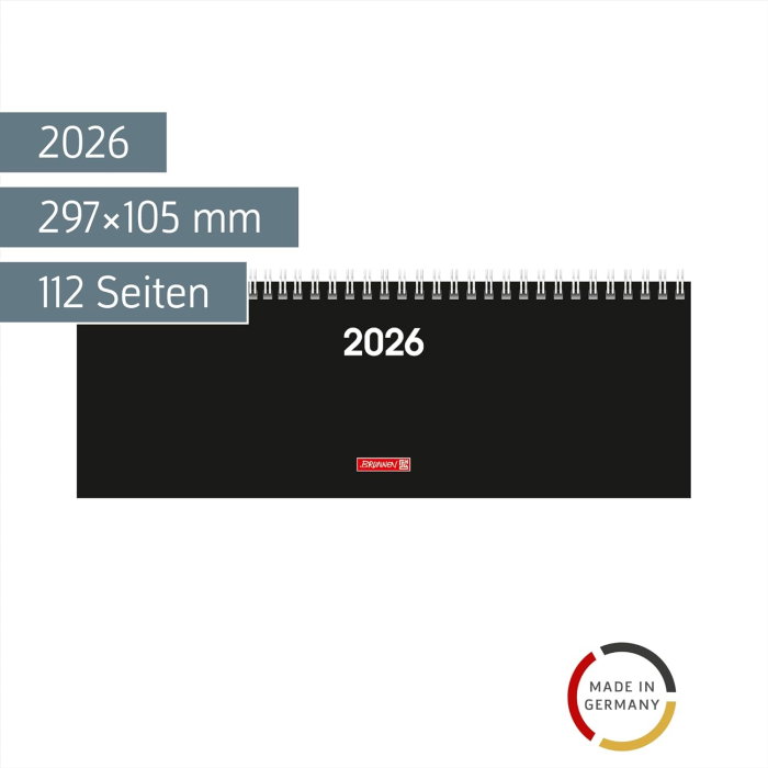 PLANNER BRUNNEN SAPTAMANAL 2026 11*30CM SPIRA NEGRU 77261906 [2]