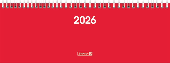 PLANNER BRUNNEN SAPTAMANAL 2026 11*30CM SPIRA ROSU 77261016 [1]