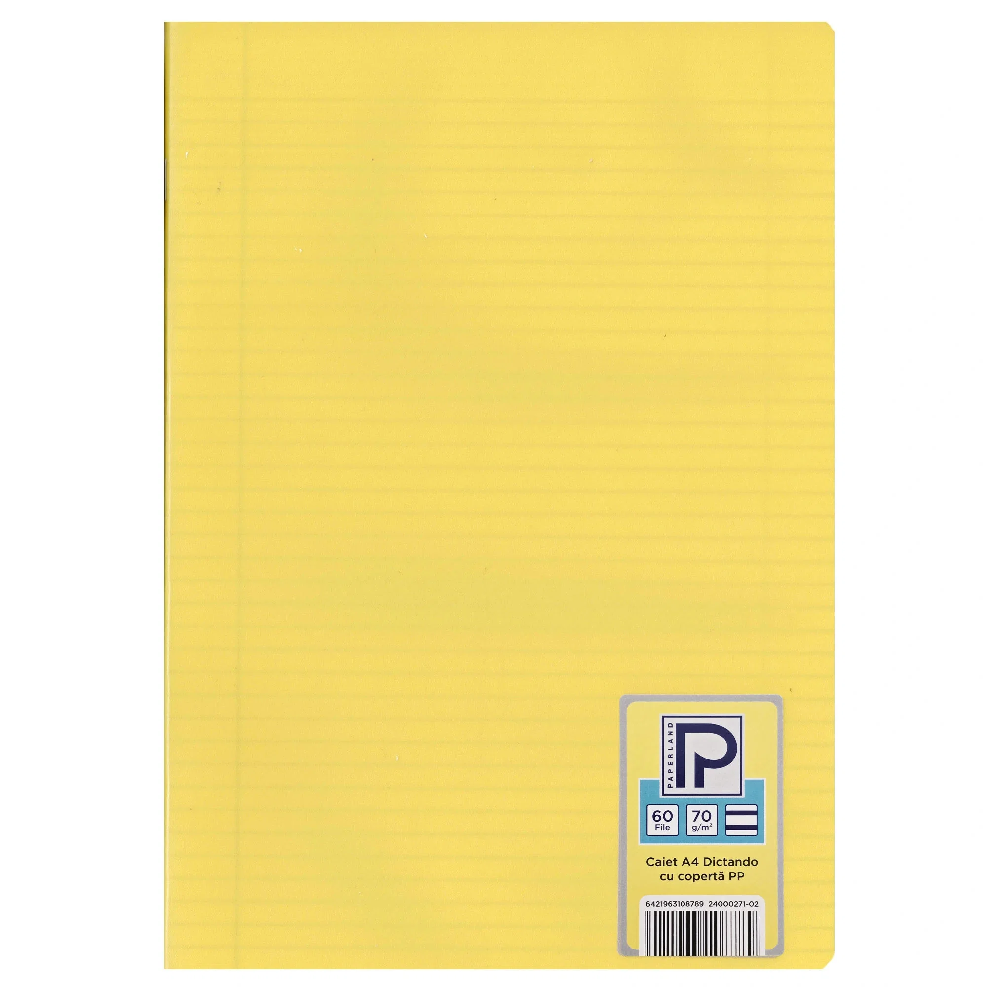 Caiet A4 60 File Dictando Copertă Plastic Galben PAPERLAND PP400 | ipb.ro [9]