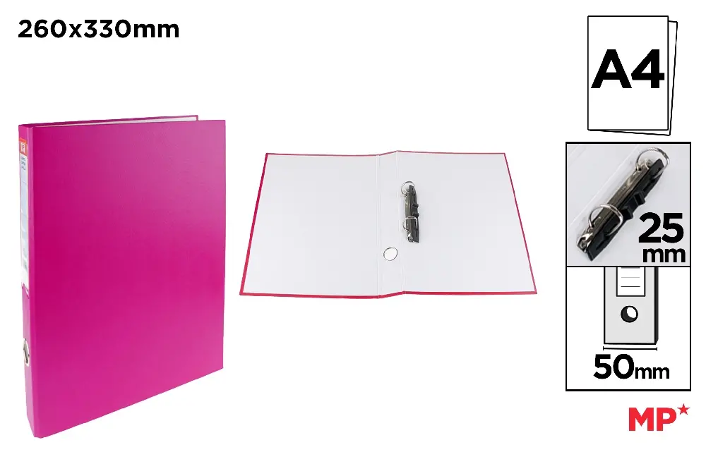 CAIET MECANIC A4 IPB 5CM 2 INELE Fucsia PC141-12 [1]