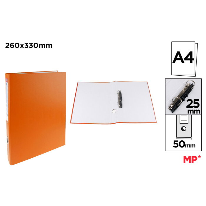 Caiet Mecanic A4 IPB 5cm 2 Inele Portocaliu PC141-10 [1]