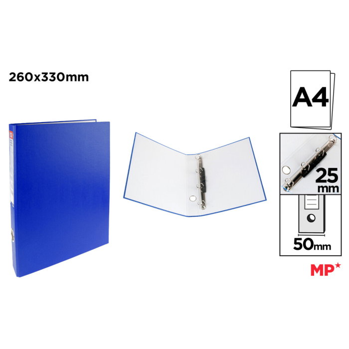Caiet Mecanic A4 5cm 4 Inele Albastru PC140-03 [1]