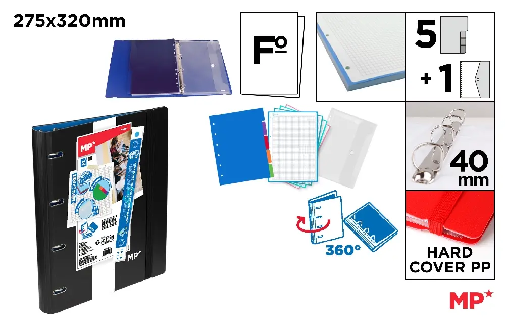 CAIET MECANIC IPB B4 4CM 4 INELE, 5 SEPARATOARE, MAPA DOCUMENTE SI REZERVA PC478-2 [1]