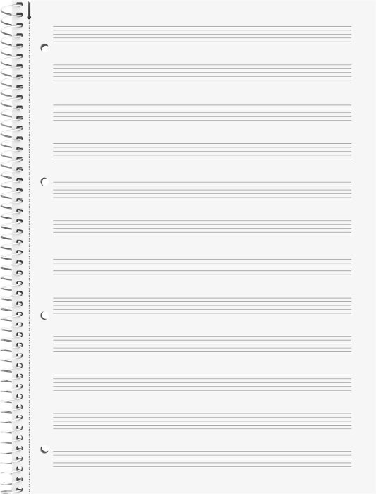 Caiet Muzica A4 Spira Perforatii 50 File Brunnen [3]