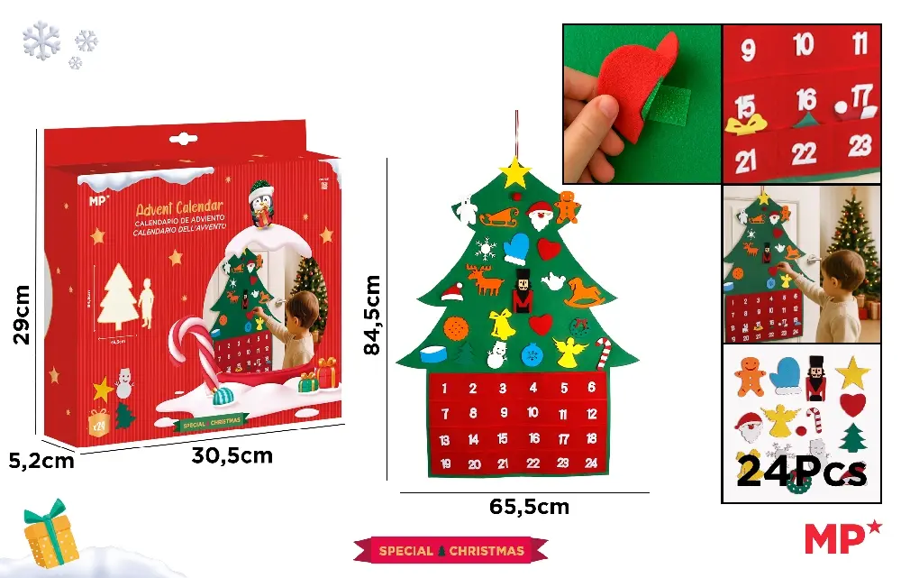 CALENDAR ADVENT IPB 84.5*65.5CM CRACIUN CH57051 [3]