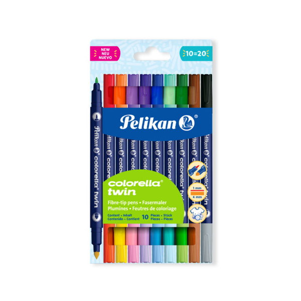 Carioci Pelikan Colorella Twin 10/Set + Highlighter C304 [1]