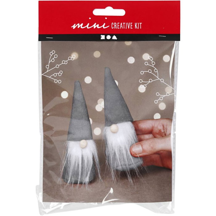 MINI KIT CREATIV CRACIUN GNOM SCANDINAV VELUR GRI 977429 [1]