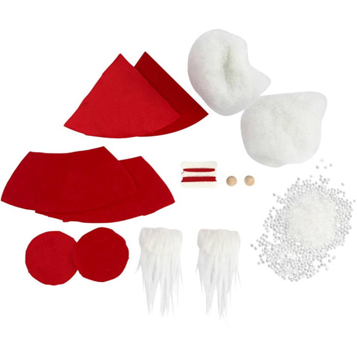 MINI KIT CREATIV CRACIUN GNOM SCANDINAV VELUR ROSU 977401 [3]
