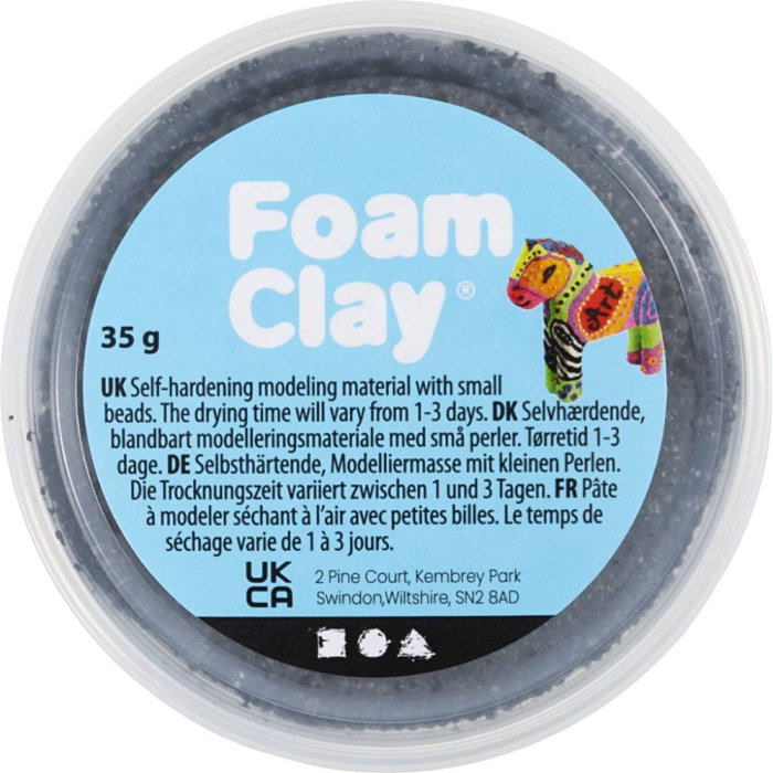 Spumă de modelaj cu uscare la aer FOAM CLAY 789208 35G NEGRU 789208 [2]