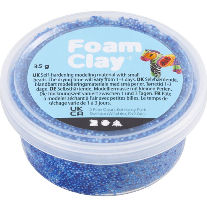 Spumă de modelaj cu uscare la aer FOAM CLAY 35G ALBASTRU 789228 [1]