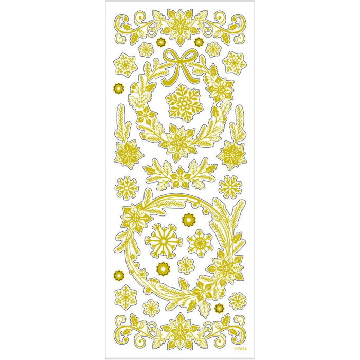 STICKER DECOR CHRISTMAS GOLD STARS 29150 [3]