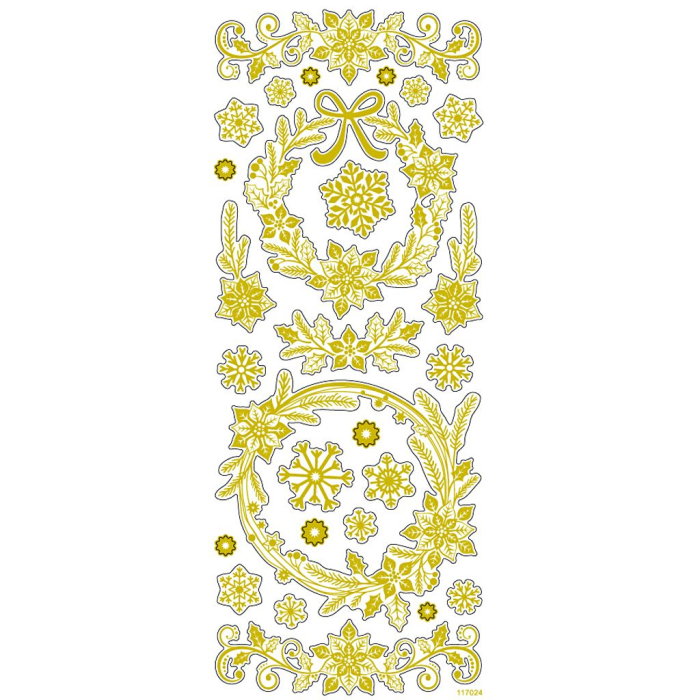STICKER DECOR CHRISTMAS GOLD STARS 29150 [2]