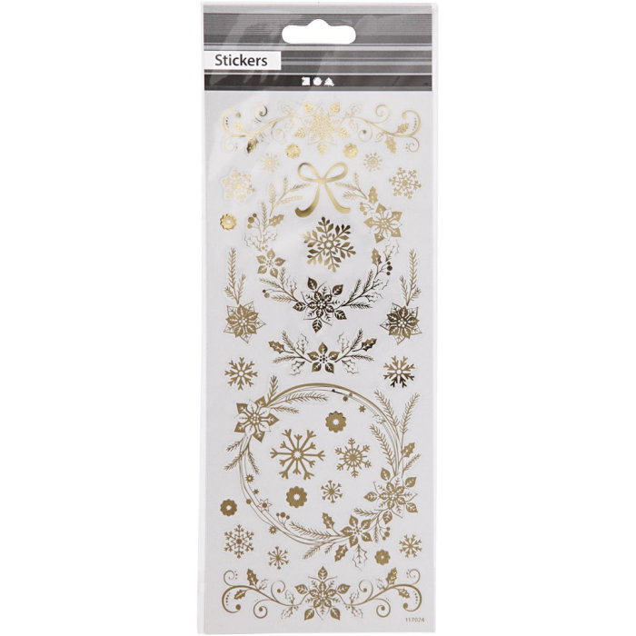 STICKER DECOR CHRISTMAS GOLD STARS 29150 [1]