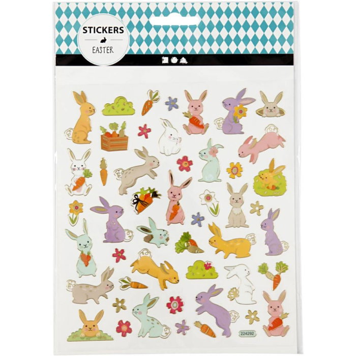STICKER DECOR IEPURAS DE PASTE 29065 [1]