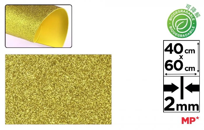 COALA GUMATA GLITTER IPB 40*60CM BIODEGRADABILA AURIU PN595-03 [1]