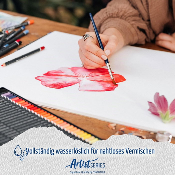 Creioane Colorate 12/Set Staedtler Mars Lumograph Aquarell 104-M12 [9]