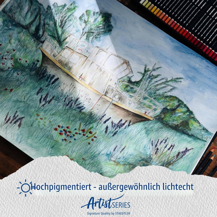 Creioane Colorate 12/Set Staedtler Mars Lumograph Aquarell 104-M12 [6]