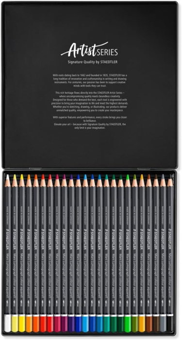 Creioane Colorate 24/Set Staedtler Mars Lumograph Aquarell 104-M24 [2]