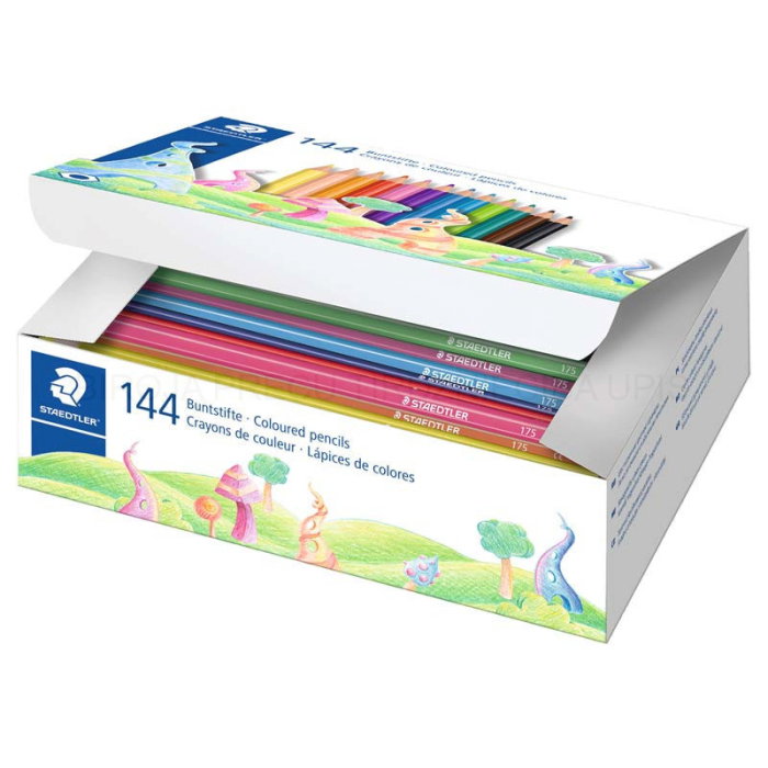 Creioane Colorate Staedtler Noris 144/Set, 12 Culori + 3 Ascutitori 175C144 [2]