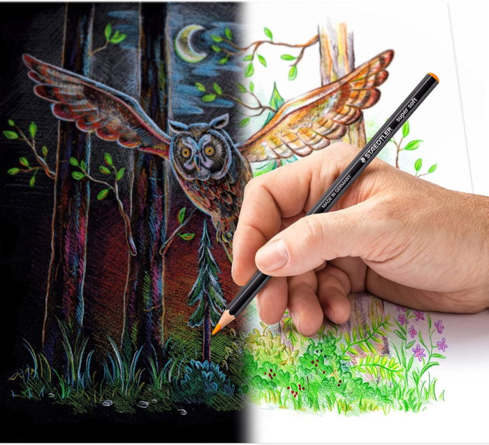 Creioane Colorate Staedtler Super Soft 12 Culori/Set 149C C12 [6]