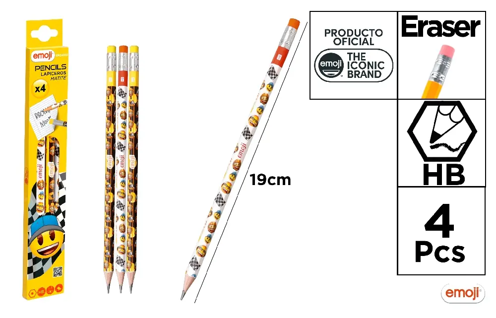 CREION HB CU RADIERA COLORATA IPB 4/SET EMOJI EM24002 [1]