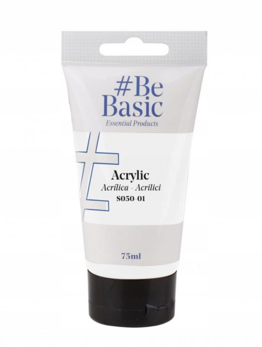 CULORI ACRILICE BeBasic SATIN 75ML ALB S050-01 [1]