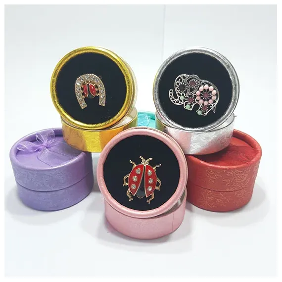 CUTIE ROTUNDA CU FUNDITA ORGANZA MULTICOLORA 5*3.5CM BJ186 [1]