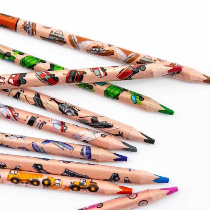 DE CREIOANE COLOR TRIUNGHIULARE 10/SET JUMBO THICK KIDEA KTJP10KKA [3]